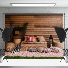 Braun Planke Wand Plaid Matte Kissen Frühling Hintergrund