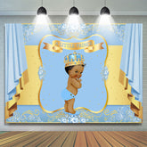 Ausländer Und Golden Krone babydusche Hintergrund Für Prinz