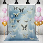 Schmetterling Blau Bokeh Foto Hintergrund für Party