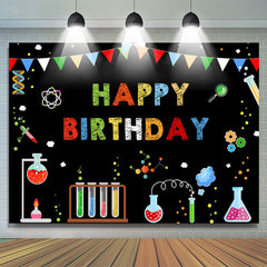 Chemie Labor Und Abstrakt Geburtstag Hintergrund