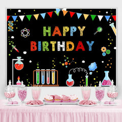 Chemie Labor Und Abstrakt Geburtstag Hintergrund