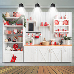 Weihnachten Küche Hintergrund Weiß Wand für Foto-Shooting