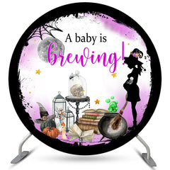 Kreis Baby Ist Brauen Halloween Geschlecht Aufdecken Hintergrund