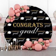 Kreis Bachelor Deckel Glückwunsch Grad Party Hintergrund Dekoration