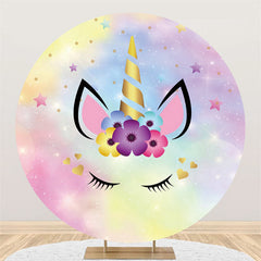 Kreis Bokeh Traum Himmel Einhorn Geburtstag Hintergrund Banner