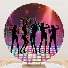 Kreis Funkeln Licht Disko Glücklich Geburtstag Hintergrund