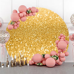 Kreis Gold Funkeln Bokeh Runden Party Hintergründe