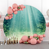 Kreis Licht Grün Meer Welt Landschaft Party Hintergrund