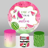 Kreis Rosa Eins In A Melone Glücklich Geburtstag Hintergrund