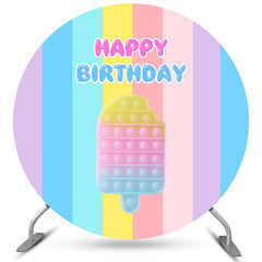 Kreis Regenbogen Pop Es Geburtstag Runden Hintergründe