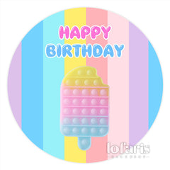 Kreis Regenbogen Pop Es Geburtstag Runden Hintergründe