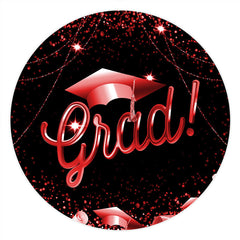 Kreis Rot Funkeln Schwarz Glücklich Abschluss Hintergrund