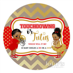 Kreis Touchdowns Oder Eine Geschichte Baby Dusche Hintergrund Banner