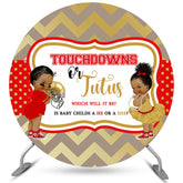 Kreis Touchdowns Oder Eine Geschichte Baby Dusche Hintergrund Banner