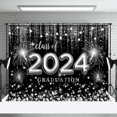 Klasse Von 2024 Funke Bokeh Abschluss Party Hintergrund