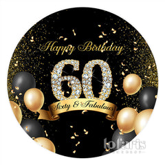 Klassisch Ballon Glücklich 60 Geburtstag Runden Hintergrund