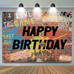 Farbig Graffiti Glücklich Geburtstag Hintergrund für Party