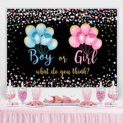 Bunt Und Funkeln Luftballons Baby Dusche Hintergrund