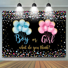 Bunt Und Funkeln Luftballons Baby Dusche Hintergrund