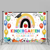 Bunt Luftballons Kindergarten Hintergrund Für Dekoration
