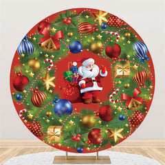 Bunt Weihnachten Bälle Runden Rot Weihnachten Tag Hintergrund