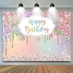 Bunt Diamanten Funkeln Bokeh Hintergrund Für Geburtstag