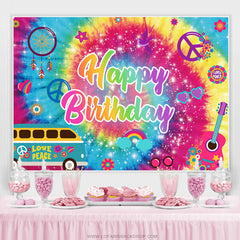 Bunt Funkeln Muster Glücklich Geburtstag Hintergrund Banner