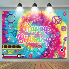 Bunt Funkeln Muster Glücklich Geburtstag Hintergrund Banner