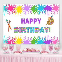 Bunt Graffiti Malen Glücklich Geburtstag Hintergrund