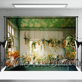 Bunt Wenig Blumen Windows Frühling Hintergrund