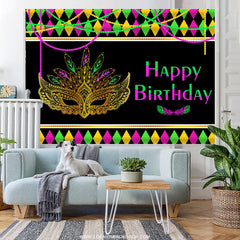 Bunte Maske Maskiert Thema Alles Gute zum Geburtstag Hintergrund