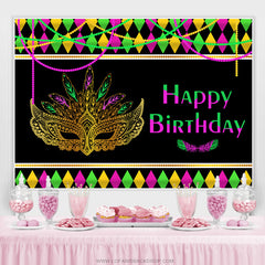 Bunte Maske Maskiert Thema Alles Gute zum Geburtstag Hintergrund