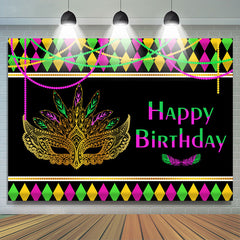Bunte Maske Maskiert Thema Alles Gute zum Geburtstag Hintergrund
