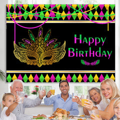 Bunte Maske Maskiert Thema Alles Gute zum Geburtstag Hintergrund