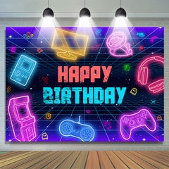Bunter Science-Fiction Elektronisch Glücklich Geburtstag Hintergrund