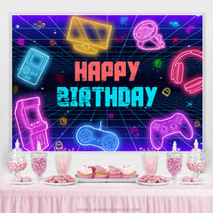 Bunter Science-Fiction Elektronisch Glücklich Geburtstag Hintergrund