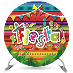 Bunt Streifen Runden Mexicana Fiesta Party Hintergrund