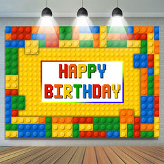Bunter Spielzeugblock Alles Gute zum Geburtstag Hintergrund für Party
