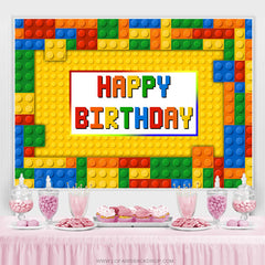 Bunter Spielzeugblock Alles Gute zum Geburtstag Hintergrund für Party