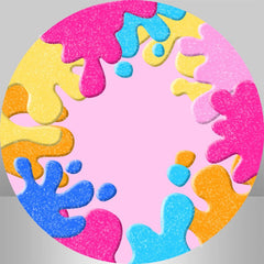 Bunt Aquarell Geburtstag Kreis Hintergrund Bausatz