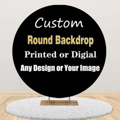 Brauch Design Runden Schwarz Party Foto Hintergrund Banner