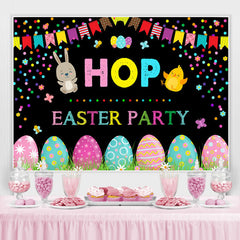 Niedlich Tier Graffiti Ei Hop Ostern Party Hintergrund