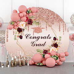 Diamanten Rose Gold Funkeln Blumen Kreis Grad Hintergrund