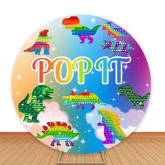 Dinosaurier Pop Es Funkeln Wolke Runden Hintergründe für Junge