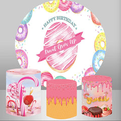 Nicht Wachsen Hoch Krapfen Geburtstag Runden Hintergrund Bausatz
