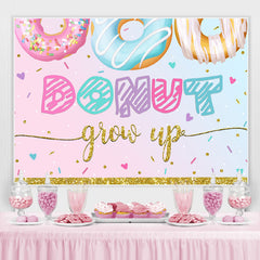 Krapfen Wachsen Hoch Rosa Gold Geburtstag Hintergrund für Mädchen