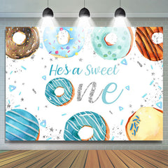 Krapfen Er ist Süss Eins Glücklich Geburtstag Hintergrund Für Junge