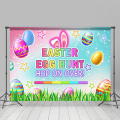 Ostern Ei Jagd Hop An Über Glücklich Urlaub Hintergrund