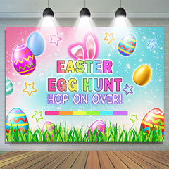 Ostern Ei Jagd Hop An Über Glücklich Urlaub Hintergrund