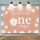 Eleganter Hintergrund mit gefallenen Blumen zum 1. Geburtstag